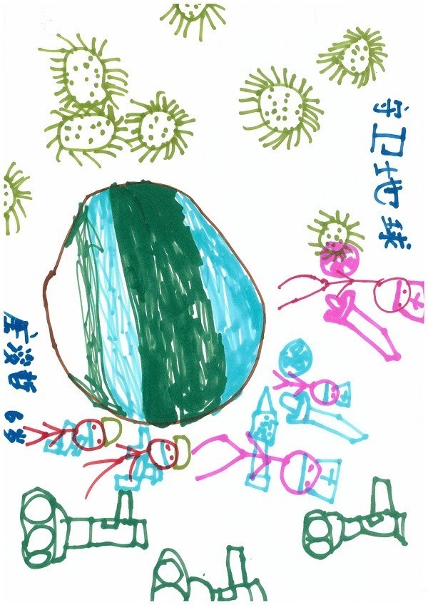 创新业务部 郑秋月 子女:唐浚哲 男 6岁《我心中的抗疫英雄》.jpg