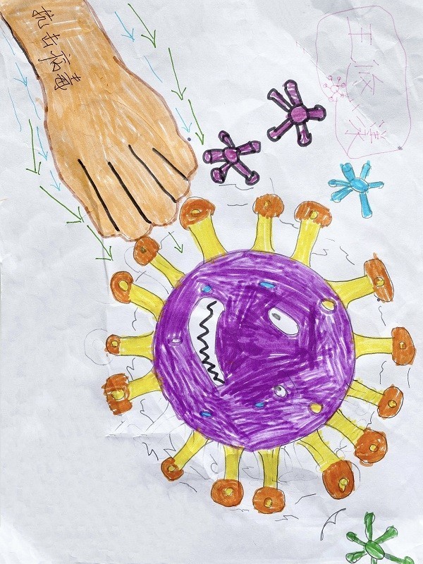 业务三部 吴美狄 子女:王悠漾 女 6岁《我心中的抗疫英雄》 .jpg